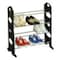 Home Basics Stackable  12 Pair Metal and Plastic Shoe Rack, Black SR10743 - alternate 1